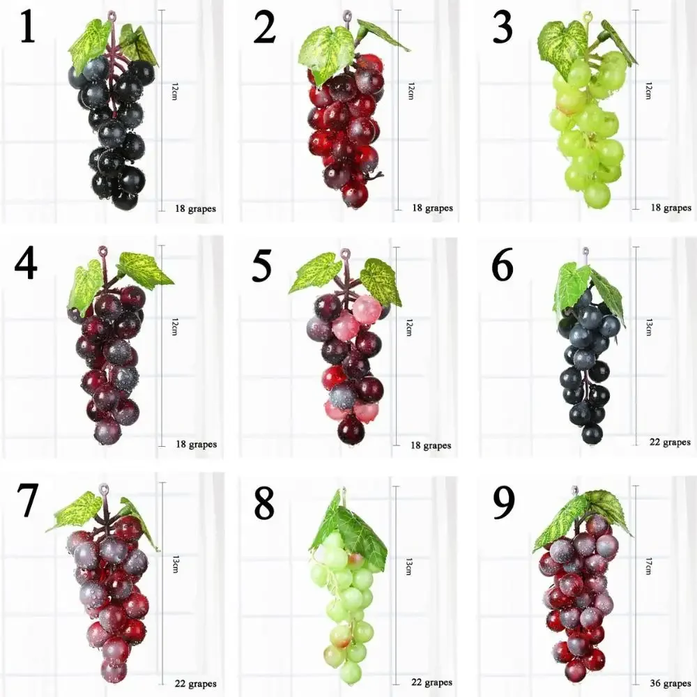 Fake Party Plastic Decorative Wedding Artificial Fruit Grapes Simulation Home Decor - view 5
