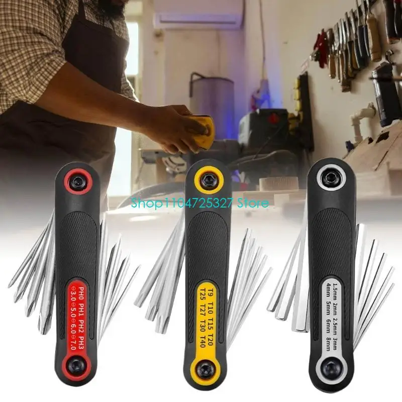 D8KF Útil 8 pulgadas estrella 8 pulgadas llave hexagonal con antislip para uso tareas mecánicas sin