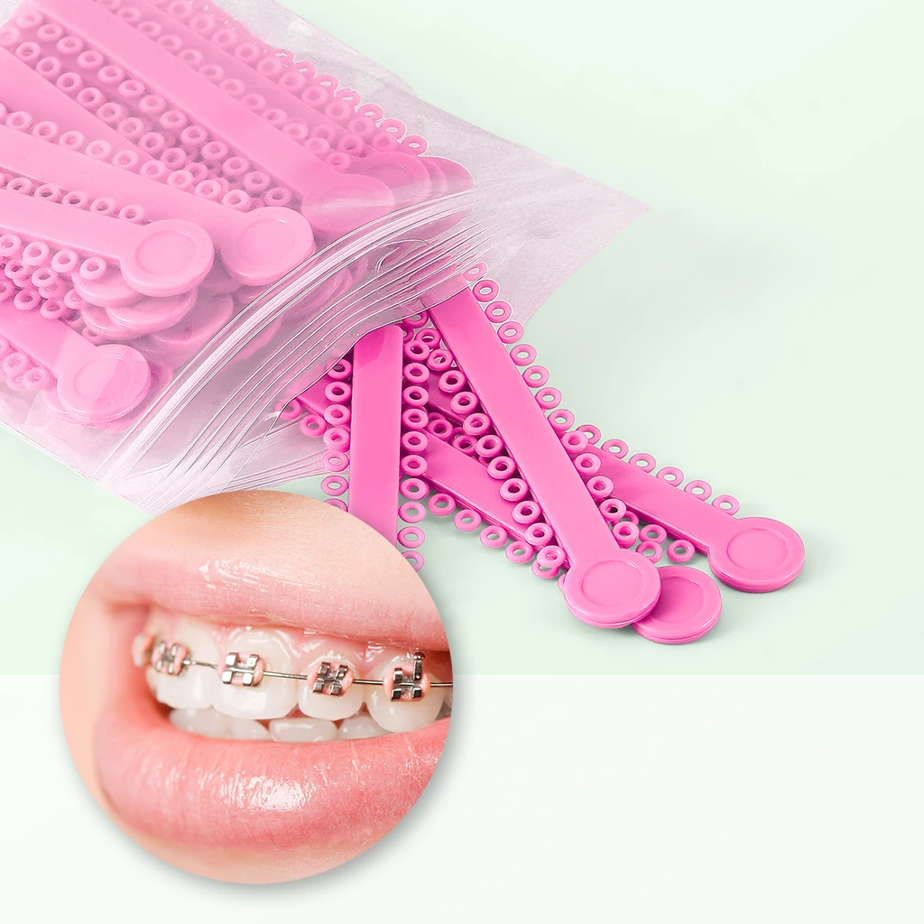 1040 Stück/Packung AZDENT Dental Kieferorthopädische Elastische Ligaturen Bänder Ligationsringe 48 Farben Zahnmedizinische Materialien – Detail 3