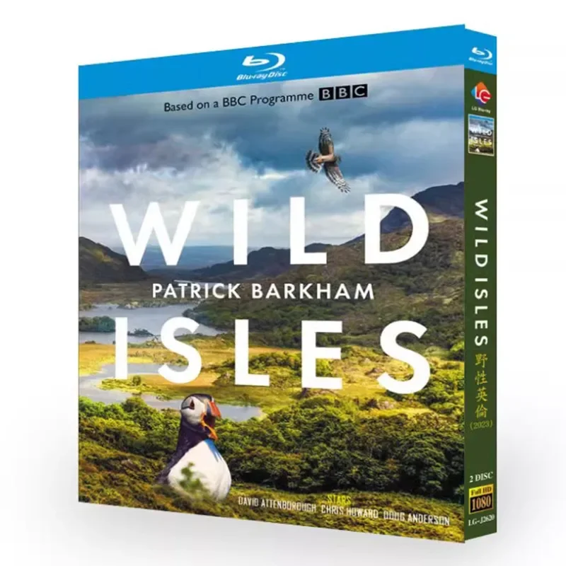 Image of Wild Isles (2023) 2-Disc 1080P HD Alle Regionen Neues Box-Set Englisch DTS-HD 5.1 Audio Blu-ray Disc DVD