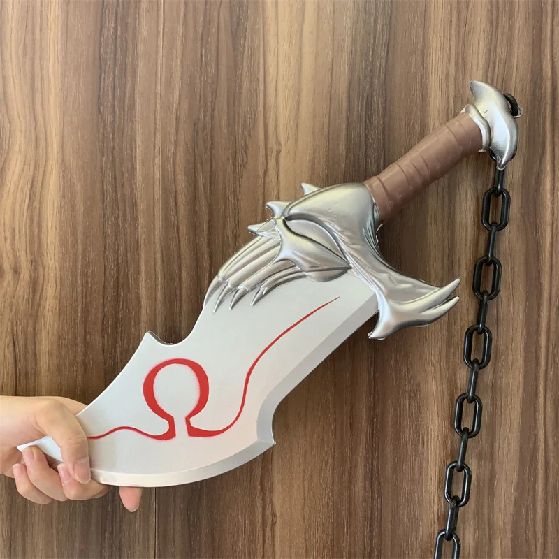 God of War 4 Cosplay Chaos Dragon Tomahawk Axe Prop Weapon Leviathan Silver Rune Blade Beast Axe Safety PU Weapon Model Cos Toy