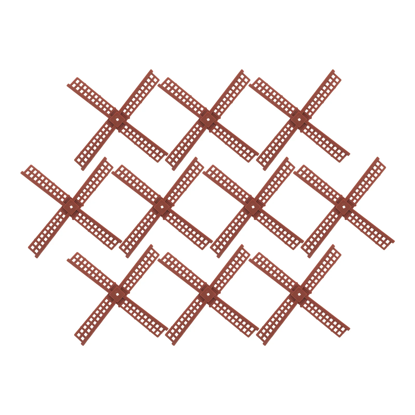 

10pcs Dutch Windmill Blades Plastic Replacement Outdoor Rotating Garden Decorative Accessories Weather Resistant Mini Windmill