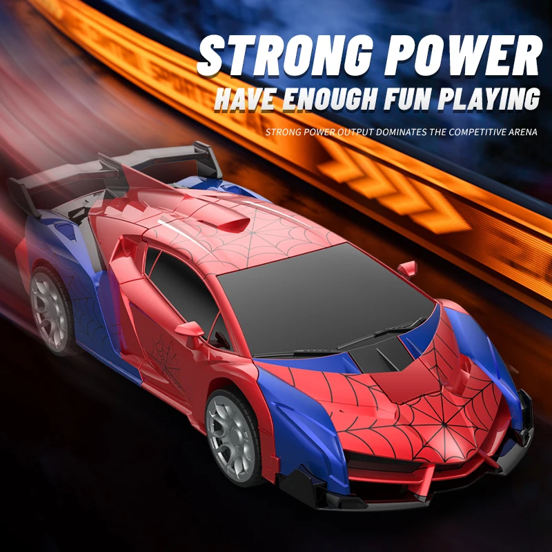 Regalo de Lujo: Coche RC Transformable 1:18 2025 - Robot con Deformación, Un Botón. Rotación 360°, Alta Velocidad. Juguete Eléctrico Inalámbrico para Niños, Regalo.