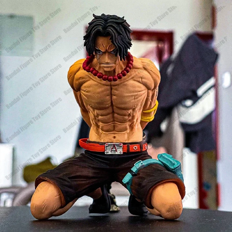 23cm Anime Ace One Piece Figures Portgas D Ace Action Figures One Piece Execution Platform Pvc Collection Model Birthday Gifts