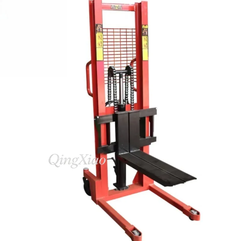 Stable Hydraulic Structure Manual Hand Stacker Forklift 1.6M Maximum Lift Height Factory Pallet Stacking Cargo Transport Jobs