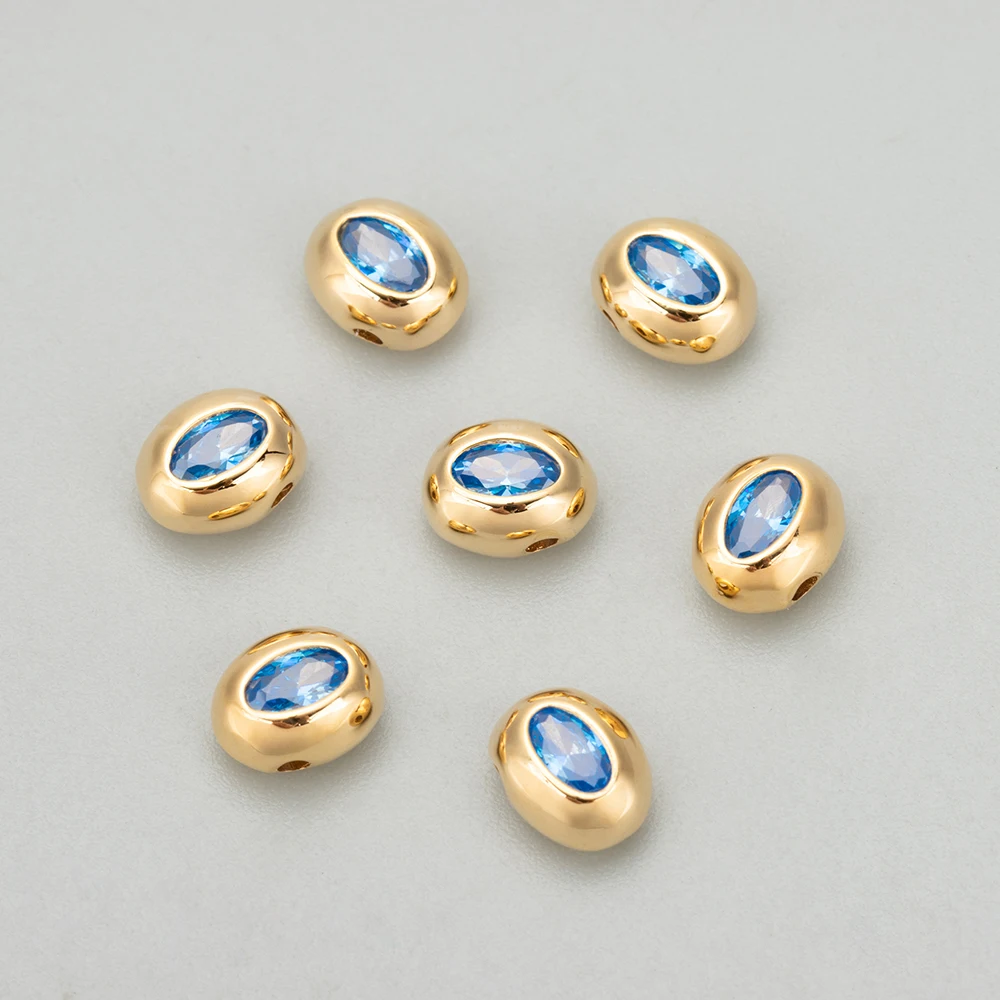 GUFEATHER ME29,jewelry accessories,18k gold plated,copper,zircons,nickel free,charms,jewelry making,diy pendants,6pcs/lot image 3
