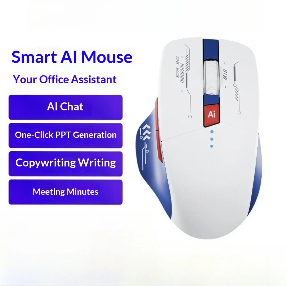 Silent Wireless Mouse 2.4G Bluetooth Dual Mode Rechargeable for Laptop PC Office Home Student Business Working Daily Use