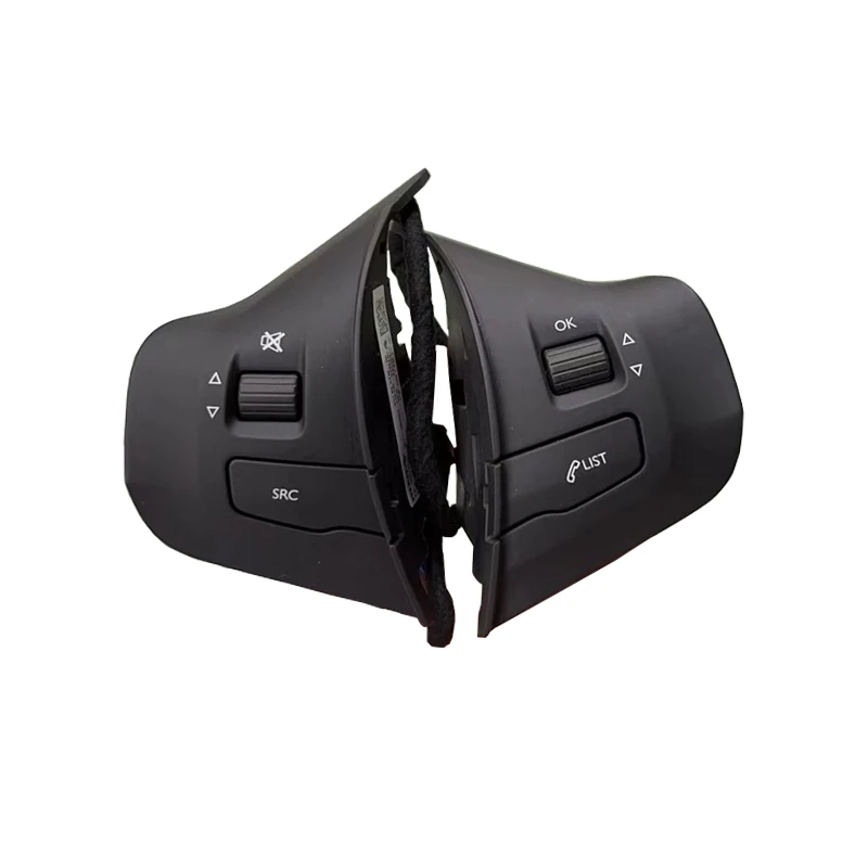 Botones de volante de crucero para coche, interruptor de Control de volumen de Audio para Peugeot 308, 2008, 208, 2014 - 2017