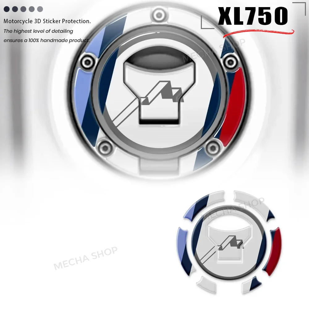 

For Transalp 750 2026 XL750 Fuel Tank Cap Gasket Sticker Kit 3D Resin Decal