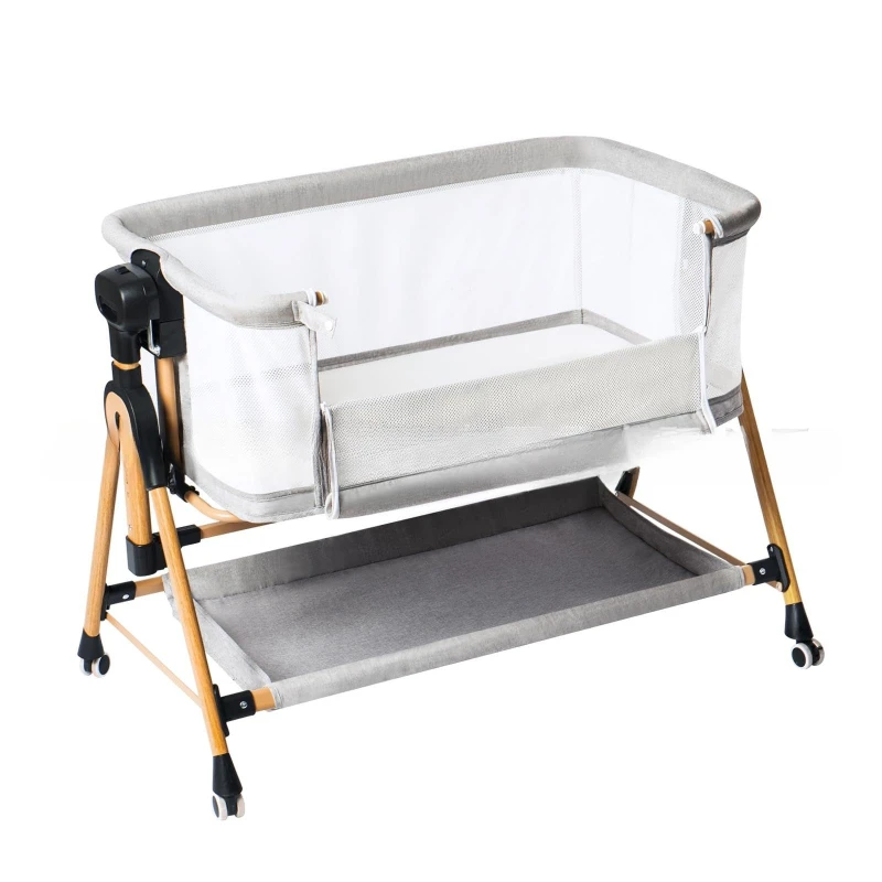 Baby Baby Cradle Foldable 6-speed lifting mobile bed Newborn children