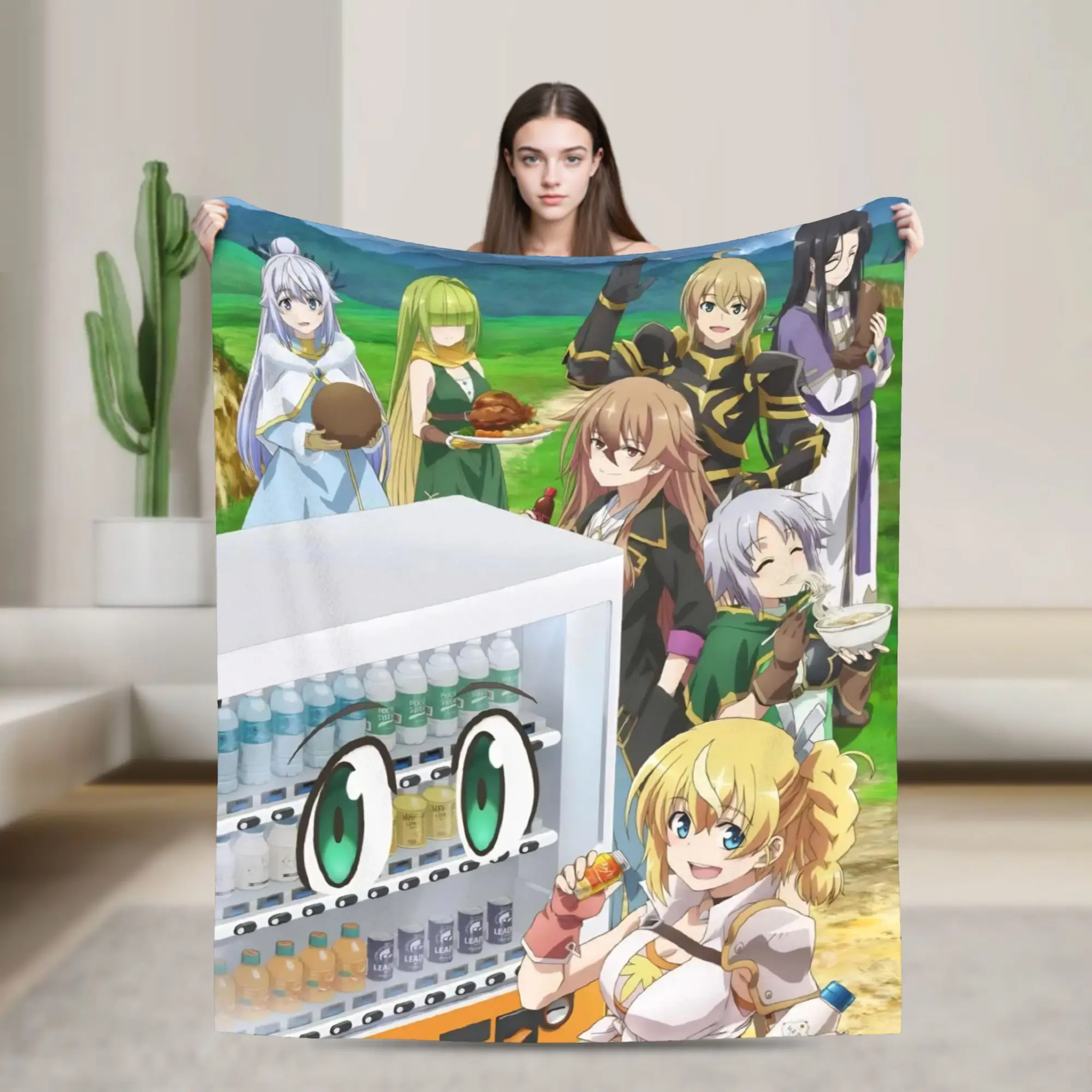Reborn As A Vending Machine Blanket Multi-size Soft and Lightweight  Throw Blankets for Sofa Couch and Bed