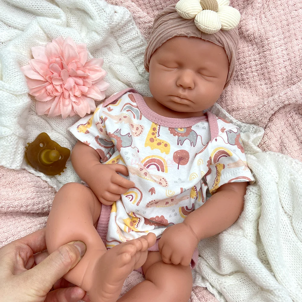 Mouth Open 20" Rebirth Silicone Reborn Baby 50Cm Loulou Reborn Girl Lifelike Newborn Doll Unpainted Unfinished Toy Diy By You