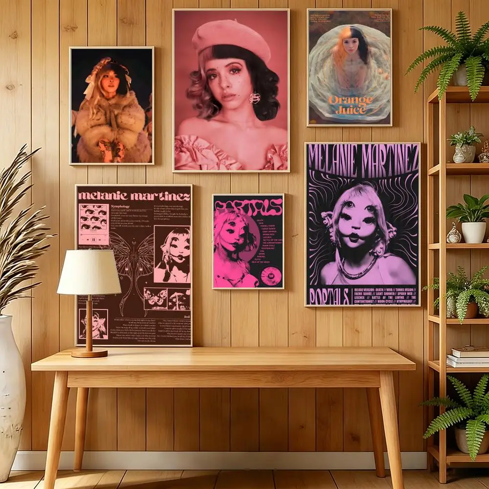 M-Melanie Martinez Singer Painting Calligraphy Canvas Wall Art for Bedroom & Living Room Decor | Home Gift Painting