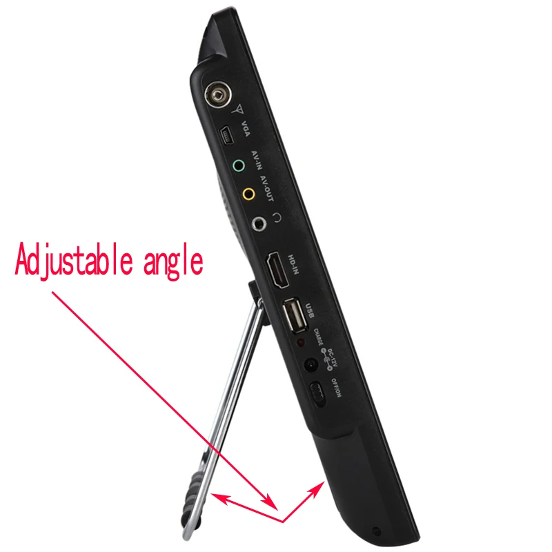 มินิทีวี14นิ้วแบบพกพาหน้าจอไร้สายพร้อมเครื่องรับสัญญาณดิจิตอล DVB-T2 Dolby AC3 10Bit Hevc