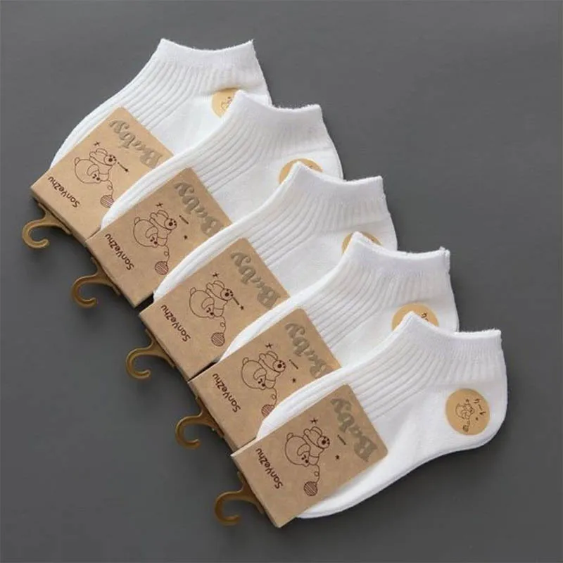 1Pair Solid Color Socks for Boy Girl Spring Summer Middle Tube Socks 1-4Year Kids Sport Socks Soft Cotton Casual Baby Footwear