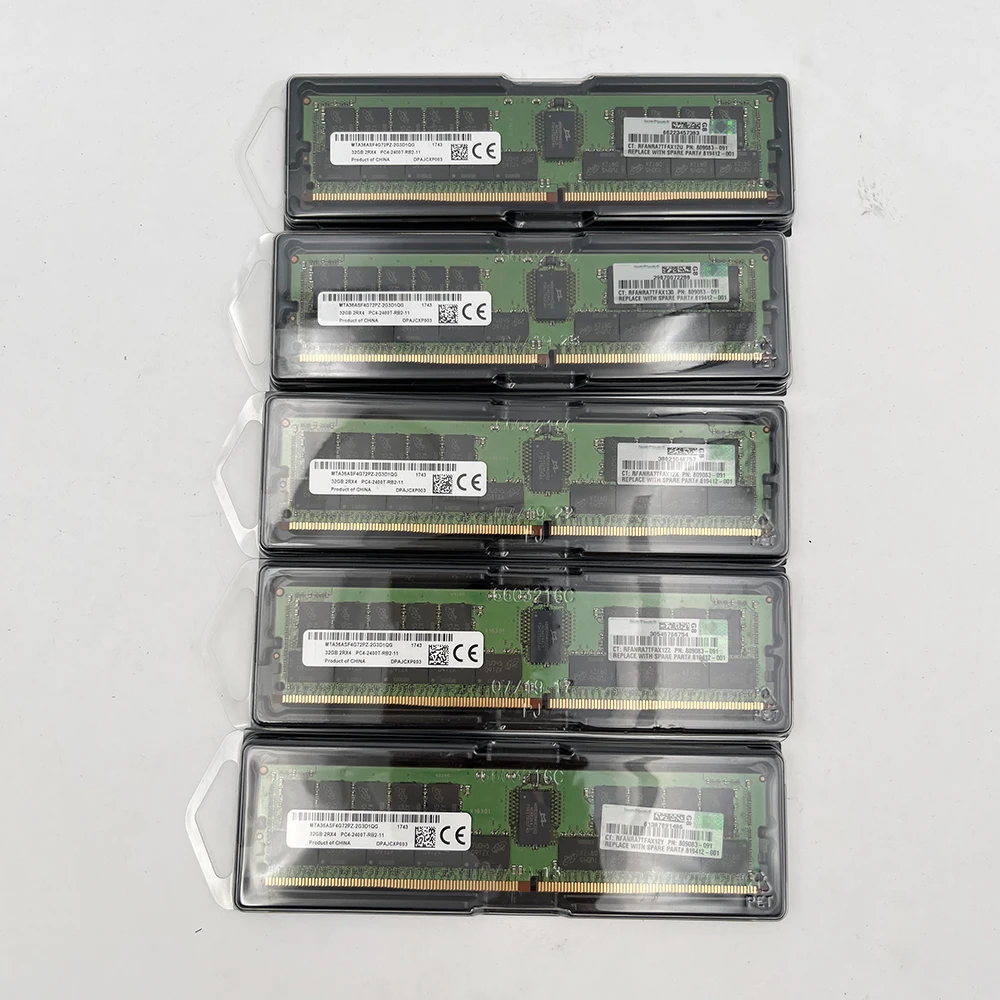 1 Pcs MTA36ASF4G72PZ-2G3D1QG 32GB For MT RAM 32G 2RX4 PC4-2400T DDR4 2400 REG Memory