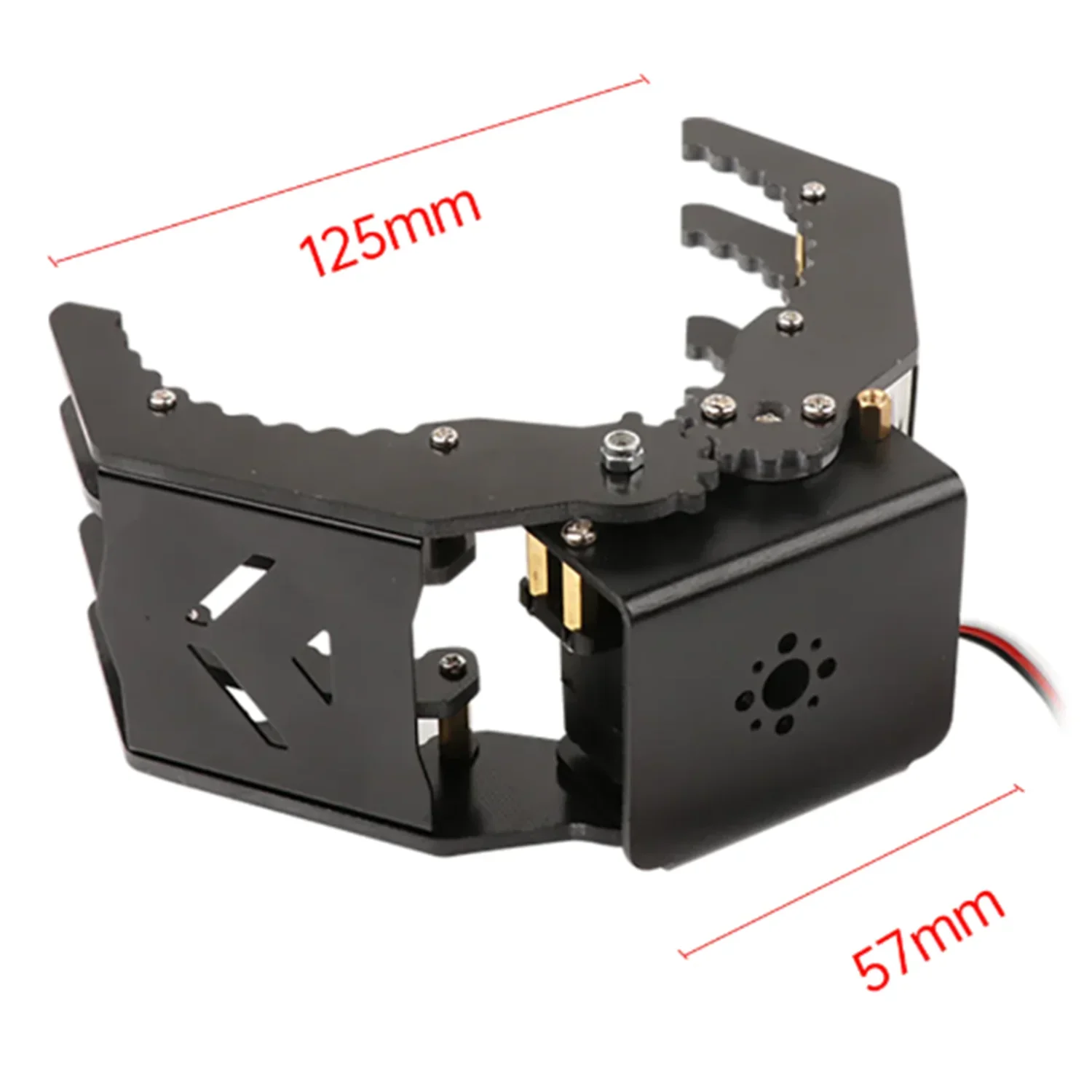 Black Metal Mechanical Gripper for Robot DIY