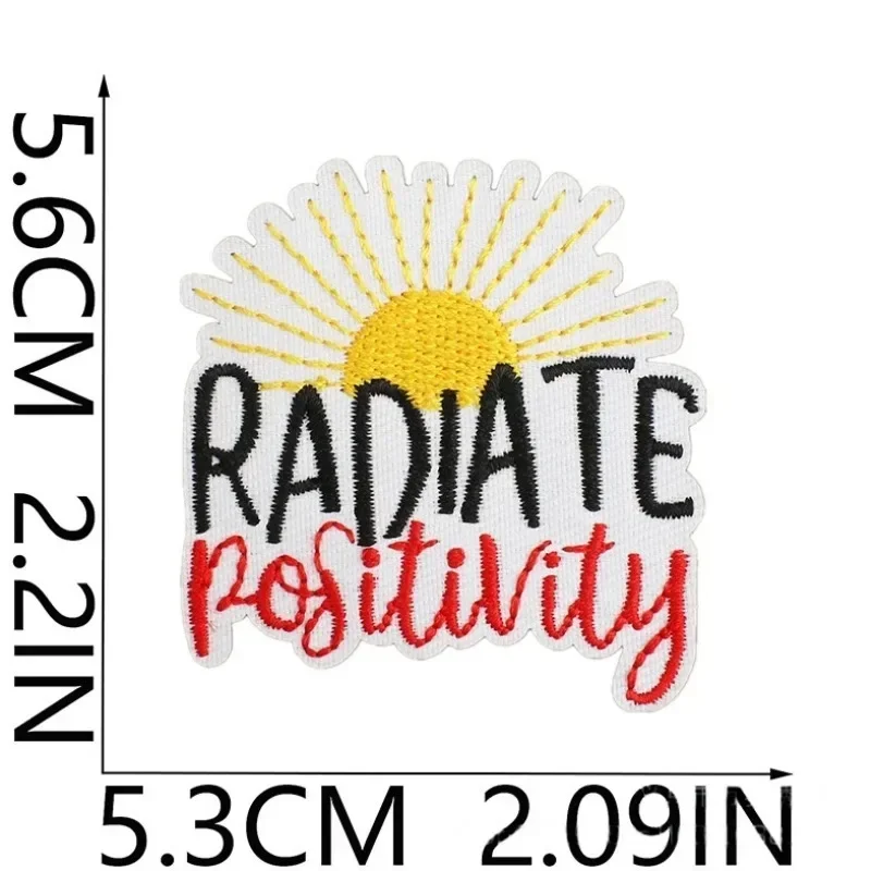 

Богемное английское слово, вдохновляющая цитата, вышитая нашивка, сделай сам, нашивка для сумки для одежды, нашивка с положительной энергией