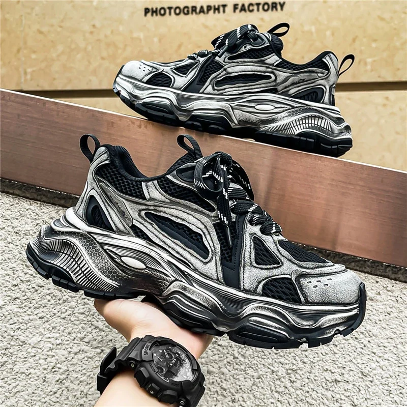 Luxury Breathable Tennis Shoes Lace Up Classic Fashion Platform Shoes Men's Sneakers Height Increase High Quality Shoes for Men