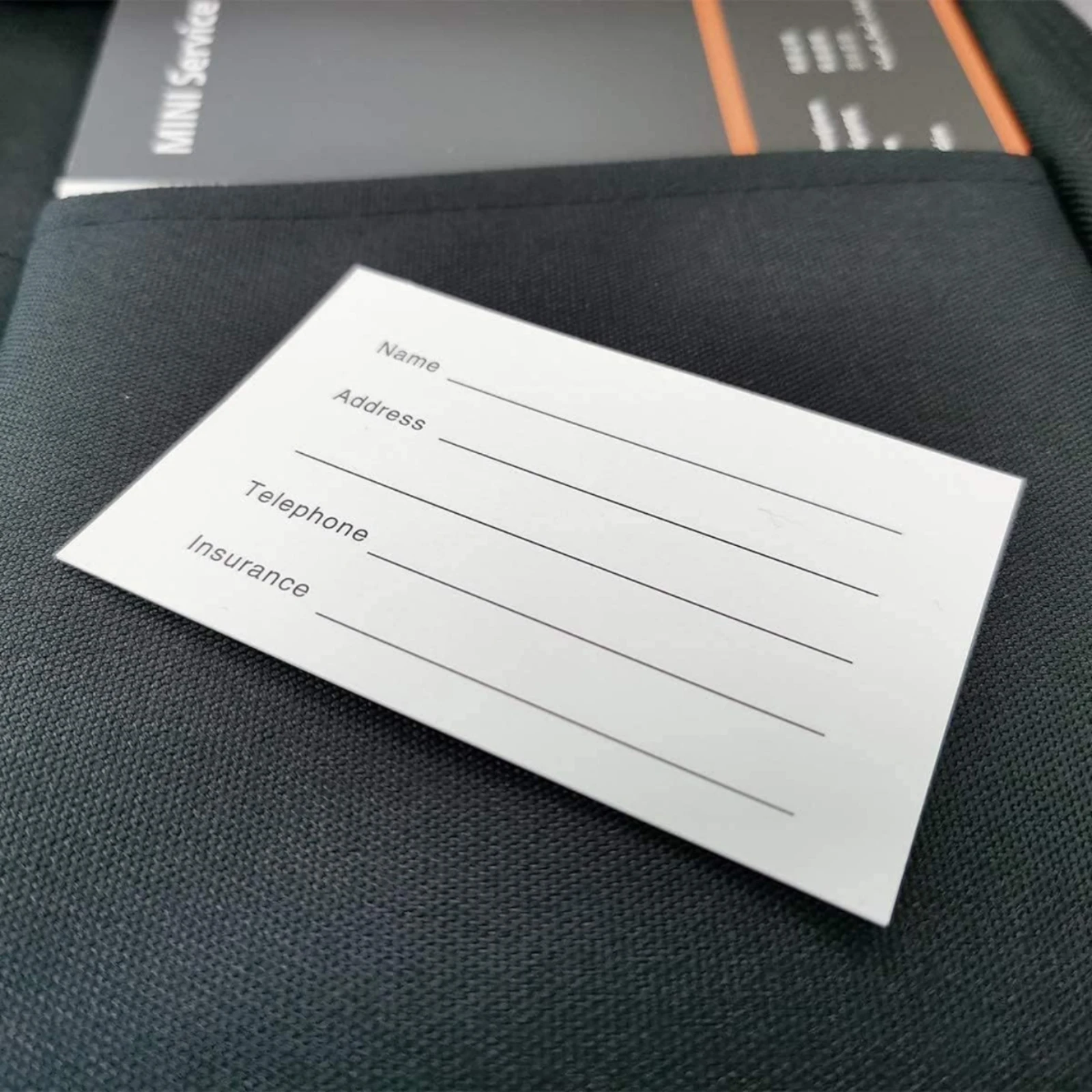 Car Document Holder Portable Glove Box Organizer Car Registration Holder Compact Pouch with Zipper Space-Efficient for Drivers