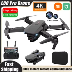 Xiaomi drone profissional e88 4k grande angular hd 1080p câmera wifi fpv altura segurar dobrável rc drone quadrotor helicóptero brinquedos novo