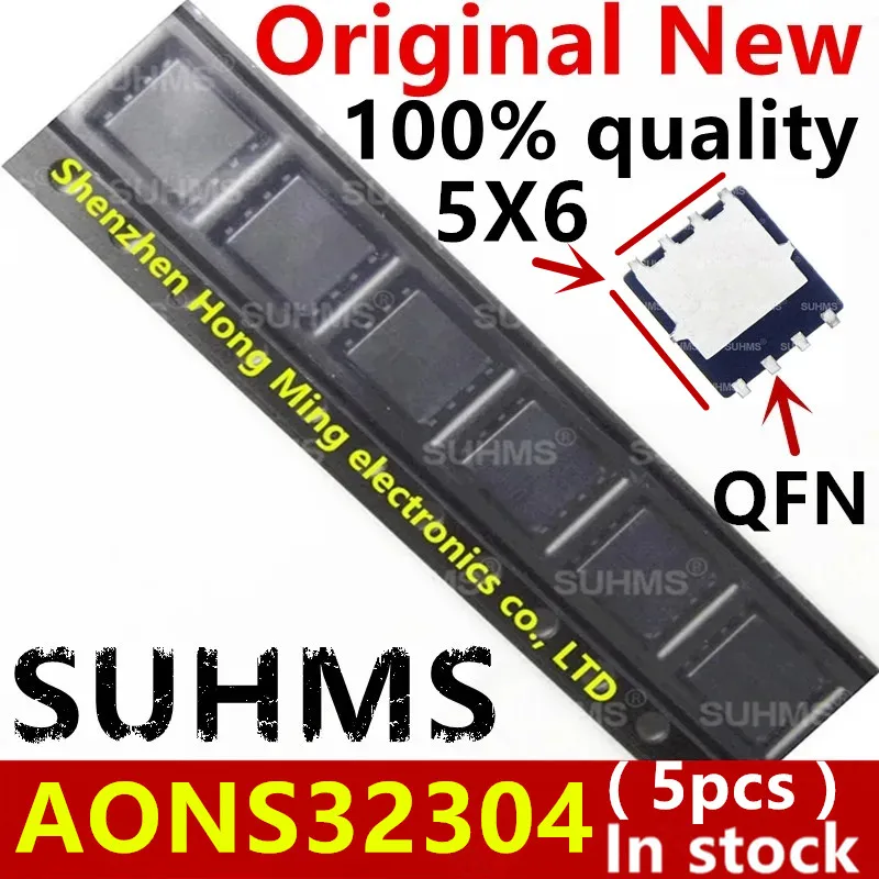 (5ชิ้น) 100% AONS32304ใหม่ AON32304 AO32304ชิปเซ็ต QFN-8 32304