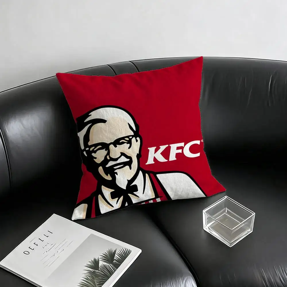 Brand KFC Cushion Cover Natural Linen Pillowcase Set, All-in-One Decor for Sofa, Bedroom & Chair