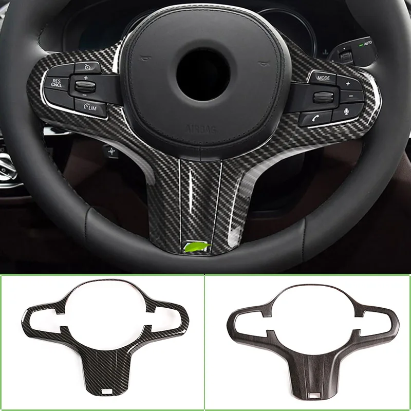 

For BMW 5 Series G30 X3 G01 X4 G02 2018-19 ABS Car Steering Wheel Decorative Frame M Sports Sticker Car Interior Accessories
