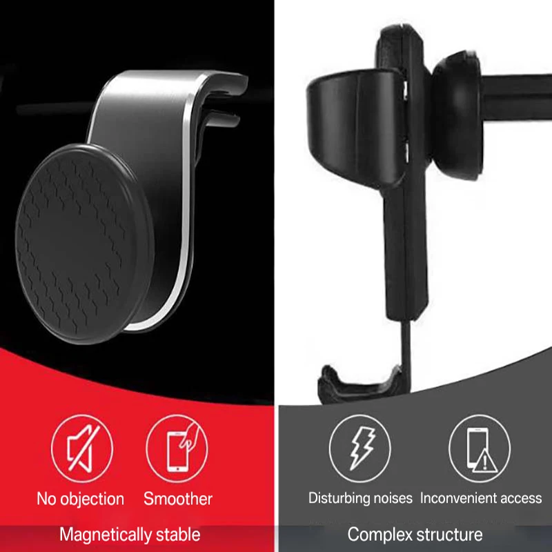 360 Magnetic Phone Holder For iPhone 11 12 13 14 Xiaomi Samsung Metal Air Vent Mount Stand Magnet GPS Stand Holder Bracket inCar