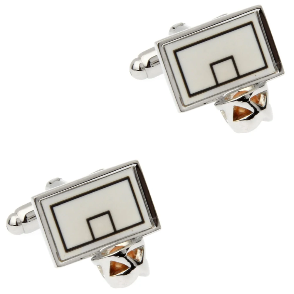 28 تصميمًا لأزرار أكمام على شكل عقدة حصان كرة السلة للرجال أزرار أكمام لسماعة الطبيب الكنغر (2 زوج/وحدة) #3