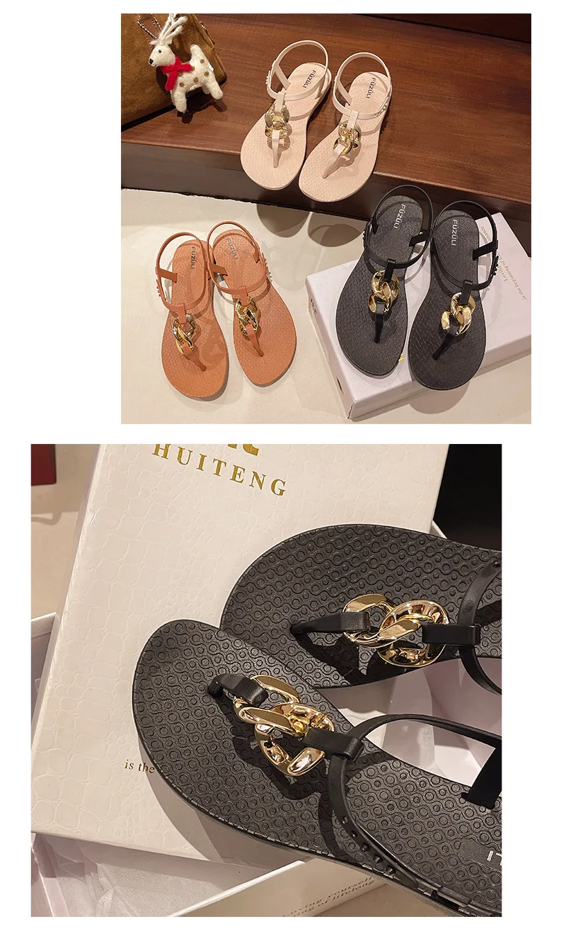 2025 Sommer Neuer Stil Flache Offene Sandalen Leichtes Anti-Rutsch-Design Vielseitige Hochwertige Römische Sandalen für... – Detail 12