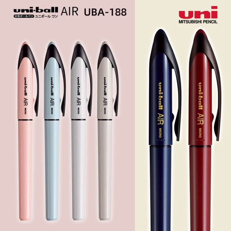 

Uni Ball Gel Ink Pen Straight Liquid Ballpoint Pens UBA-188 Free Ink Control 0.5mm Black Ink Office School Stationery Suppplies