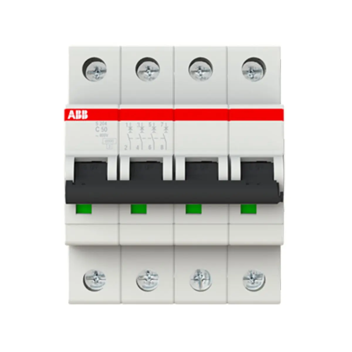 

S204-C50 10113694 2CDS254001R0504 Miniature Circuit Breaker - S200 - 4P - 50 A - C - (AC) 6 kA