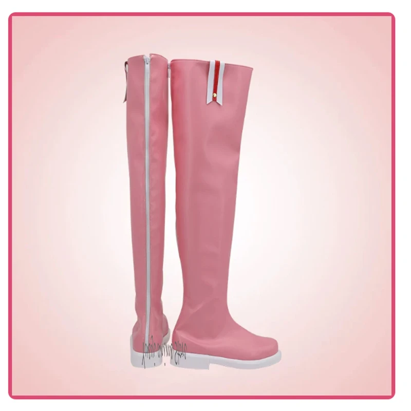 Customized-Cardcaptor Kinomoto Sakura Clear Card 2nd Battle Anime Customize Cosplay Low Heel Shoes Boots - view 5