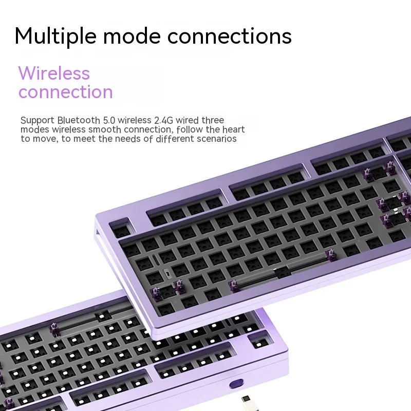 Monsgeek M5w Mechanical Keyboard Kit 3mode Rgb Hot-Swap Cnc Aluminum Alloy Wireless Bluetooth Customization Pc Gaming Keyboard