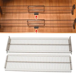 2/4Pcs Adjustable Drawer Organizer Clear Expandable Organizer Household Storage Cabinet Combination DIY Separator for Clothes