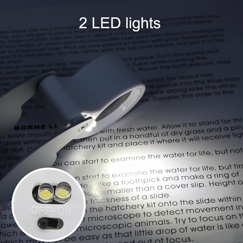 40 Times Double LED Lamp Folding Magnifying Glass Is Suitable For Jade Jewelry Collection And Appreciation image 2