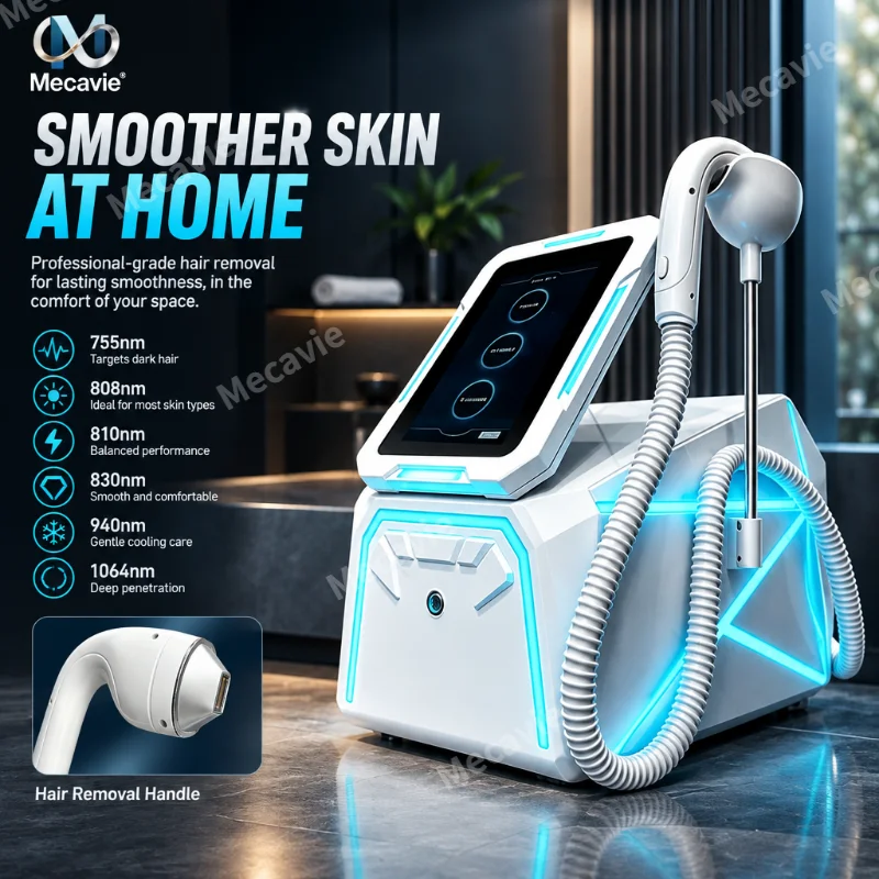 FAC Optic 10 Bars Diode Laser Epilator 5-Wave 755 808 830 940 1064nm Ice Cooling Permanent Salon Hair Removal Machine New Arriva