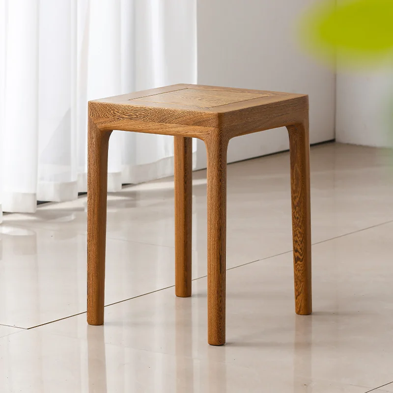 Door Frame Bench New Chinese Long Bench Shoe Changing Stool Wood Square Stool Simple Log Stool Overlay