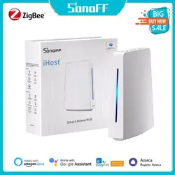 SONOFF iHost Smart Home Hub AIBridge 2GB/4GB Zigbee WiFi Gateway Smart Scenes Private Local Server Open API Smart Home System