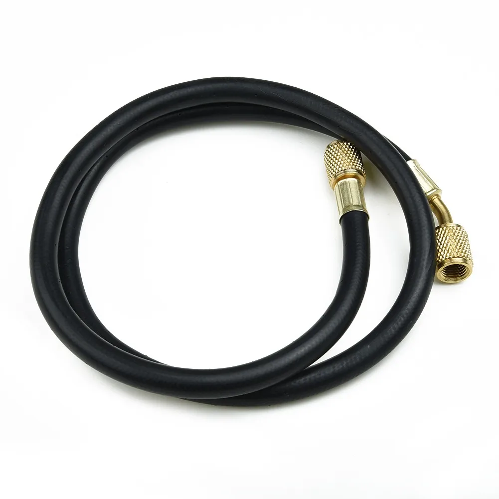 R-410A Charging Hose Refrigeration Replacement 1/4 inches SAE 800PSI Black Equipment Gauge Industrial Reliable