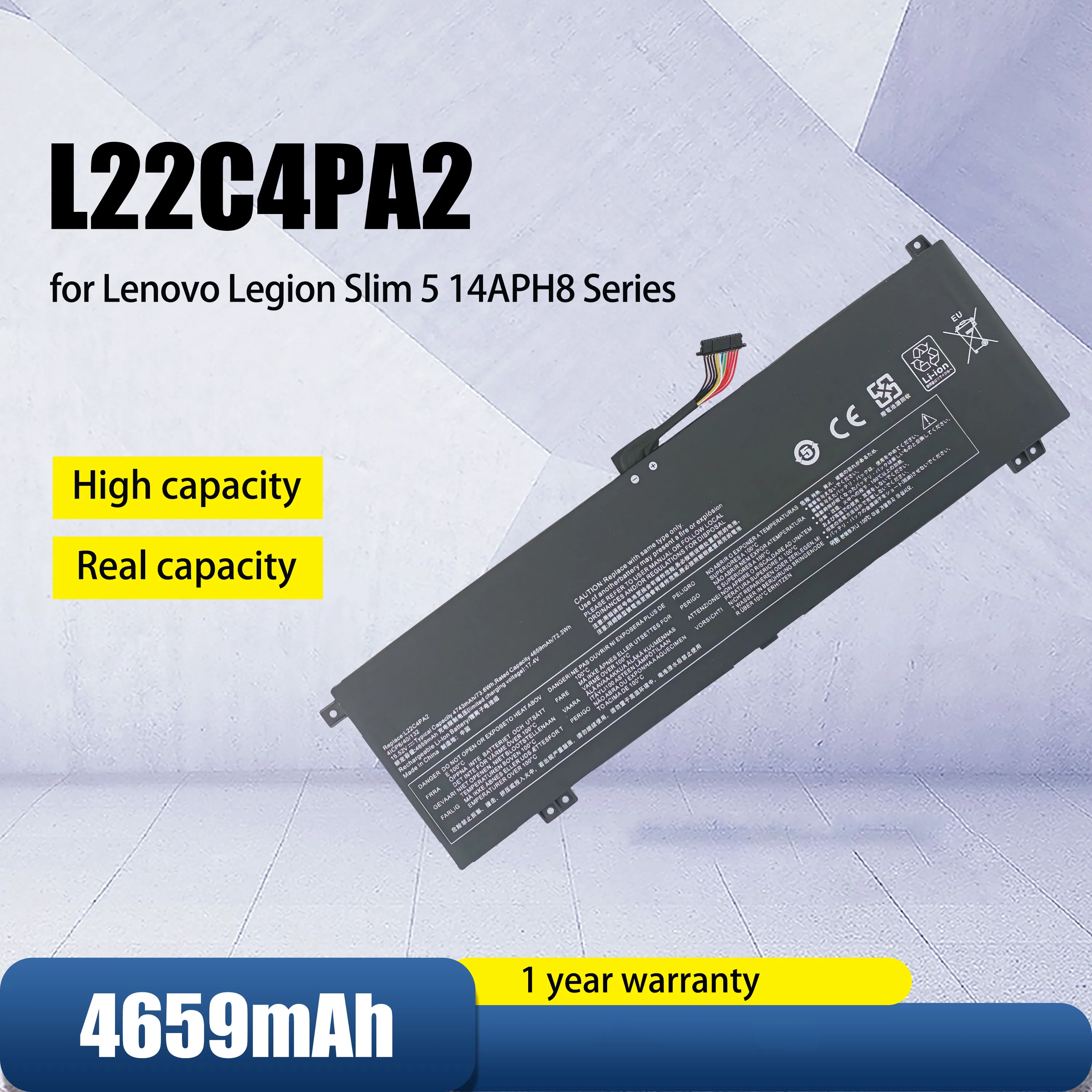 

L22C4PA2 Аккумулятор для ноутбука, совместимый с Lenovo Legion Slim 5 14APH8 82Y5 Legion S7 16IRH8 82Y3 Legion S7 16APH8 82Y4 10 продано