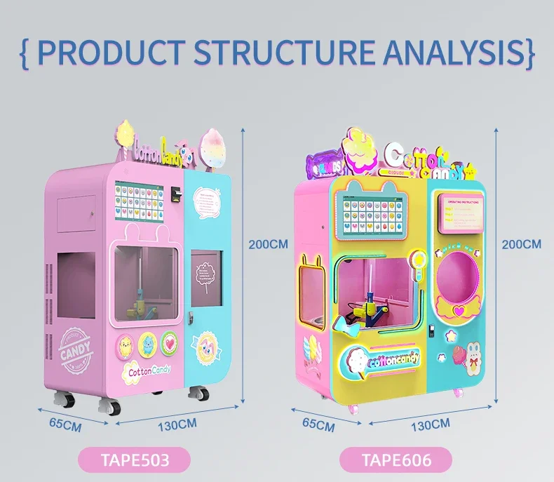 

Quality Assurance Commercial Cotton Candy Machines - Durable and Versatile Sugar Floss Vending Stations