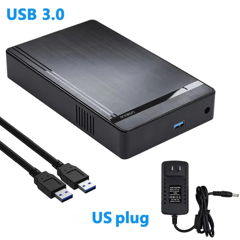 3.5 ''HDD Case SATA naar USB 3.0 Adapter Externe Harde Schijf Behuizing voor 2.5" 3.5 "SSD Schijf 450 Mb/s 10TB HDD Case voor PC Laptop