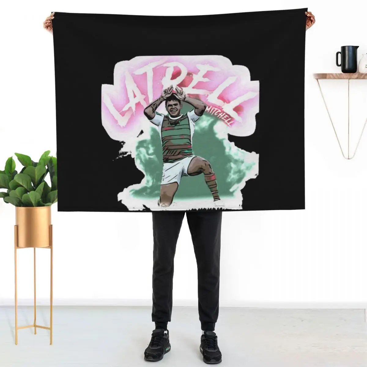 Latrell-Mitchell-Essential-T-Shirt Throw Blanket manga Picnic Custom Kid'S Sleeping Bag for babies Blankets