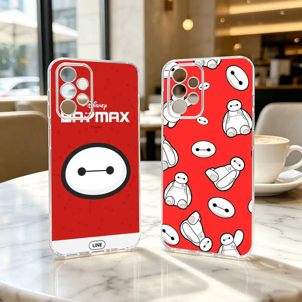 Anime B-Baymax Gift  Phone Case For Samsung S25,S24,S21,S22,S23,S30,Ultra,S20,Plus,Fe Transparent Cover