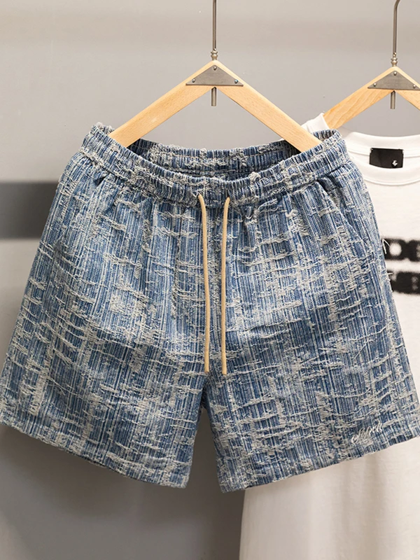 

Summer Vintage Faded Qui Dry Casual Running Fitn Men Women Tee Quarter Length orts Trendy Beach Pants Couple Faion