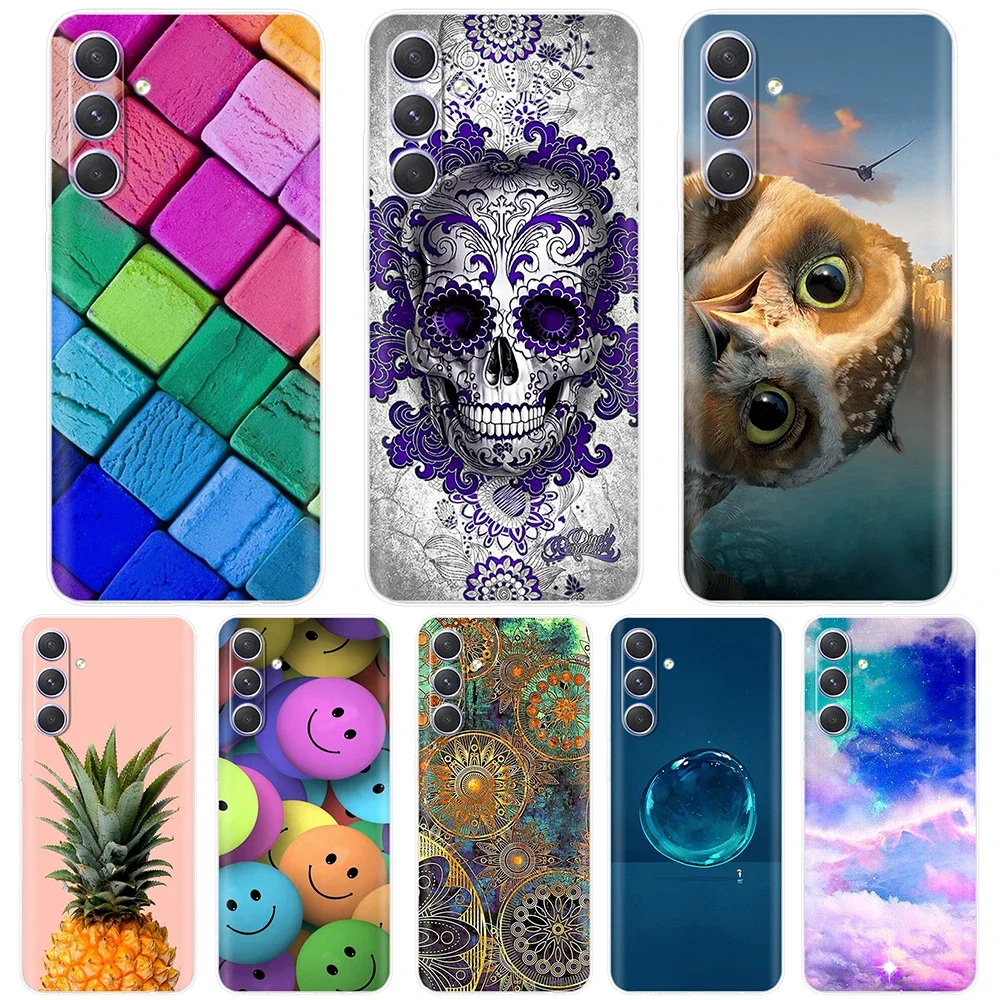 Phone Cover for Samsung Galaxy A55 Silicone TPU Bumper for Samsung A55 5G A 55 SM-A556B Soft Cases Fundas Protective Shockproof