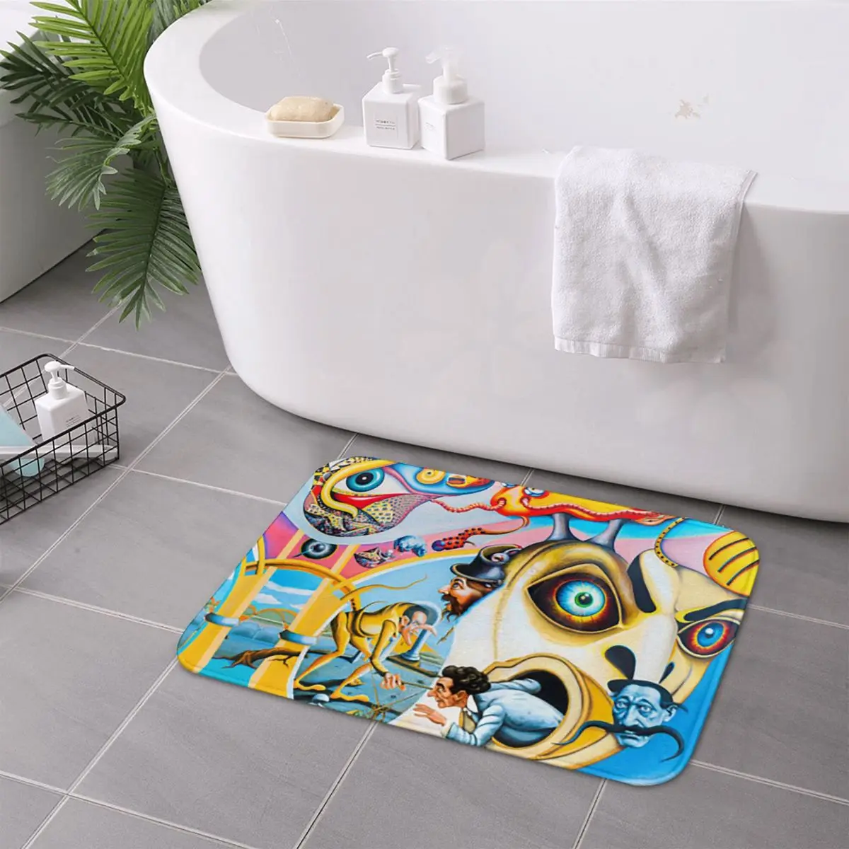 Salvador Dali Pop Street Art Anti-slip Doormat Floor Mat Durable Carpet Rug for Kitchen Entrance Home Living room Footpad Mats
