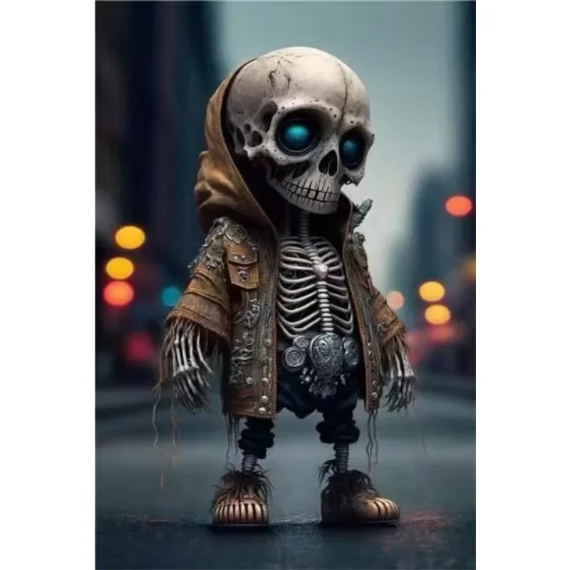 

2023 New Skull Resin Ornaments Skull Doll Pendant Ornaments Cool Ornaments Skull Resin Home Halloween Decor Supplies